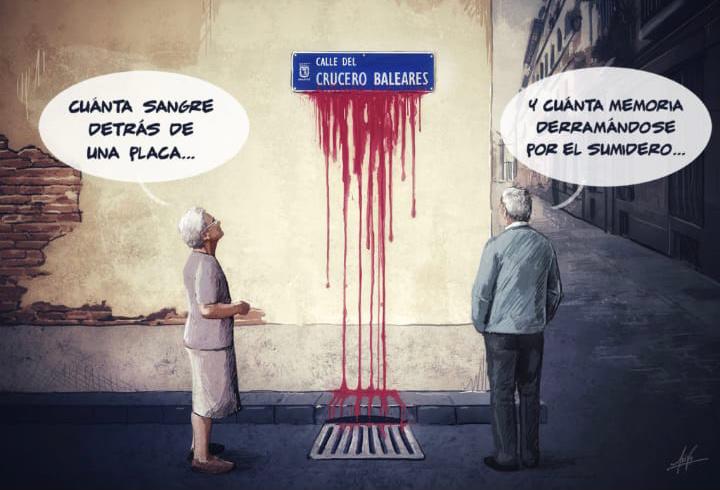 🔻87 años de #LaDesbandá, la mayor matanza de refugiados llevada a cabo durante la Guerra Civil española.

📍Y en #SanPedrodelPinatar seguimos con 31 calles en honor a estos genocidas franquistas.

#QueipoDeLlano, #CruceroBaleares y #GeneralBastarreche entre otros responsables.