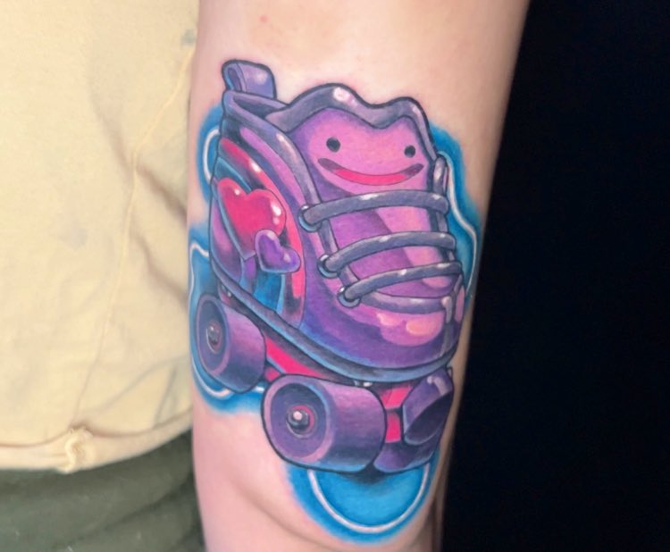 New tattoo! Absolutely love it💜 #Pokemon #INKED