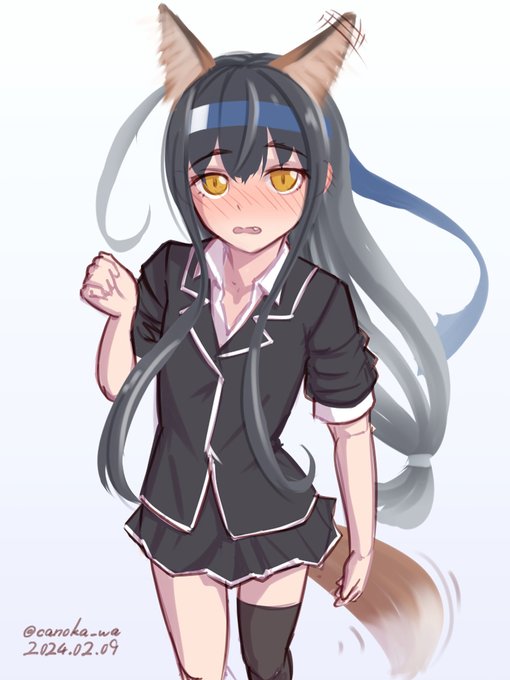 はつしもふもふ。#艦これ版深夜の真剣お絵描き60分一本勝負 #艦これ版真剣お絵描き60分一本勝負_20240209 