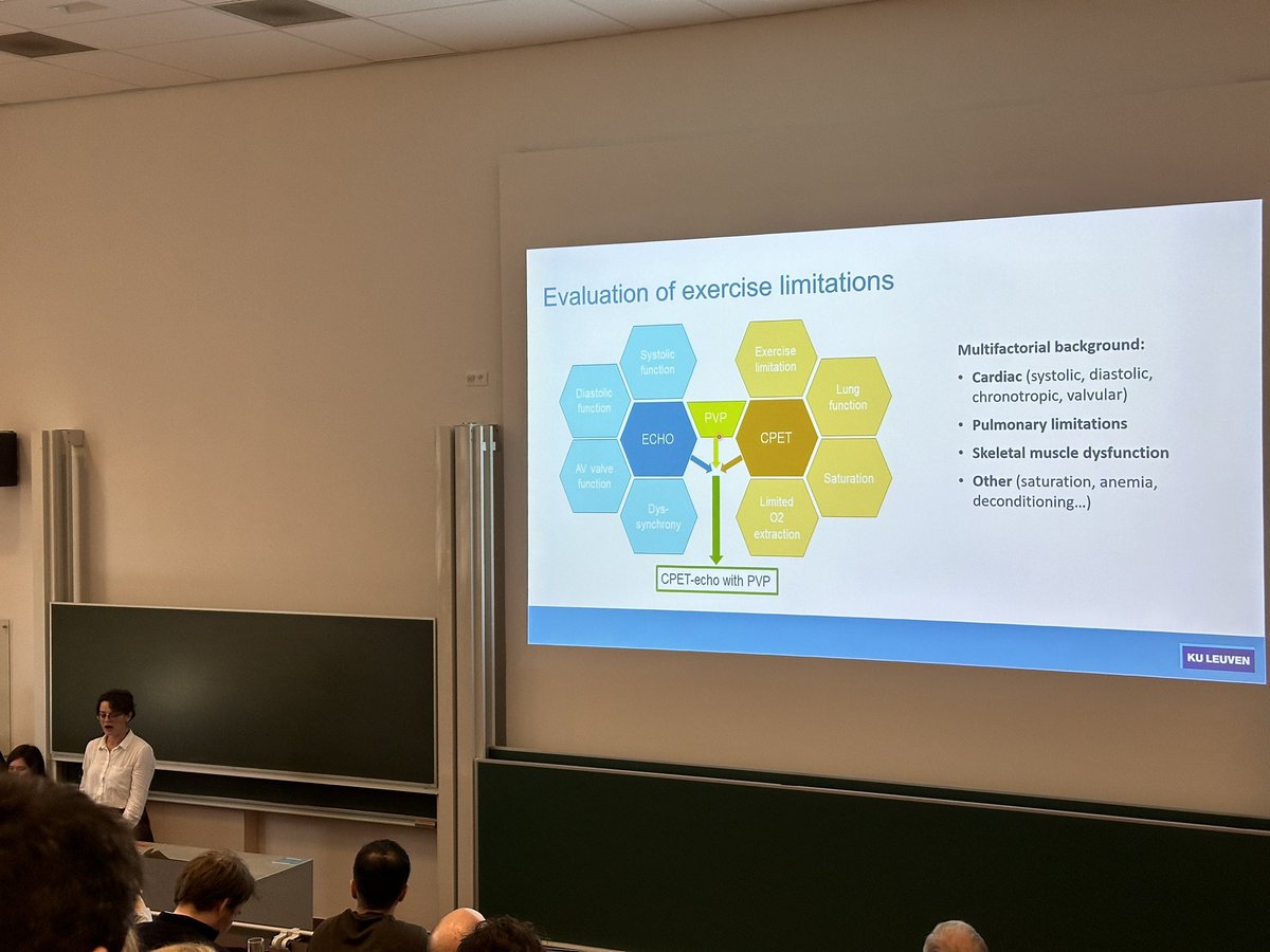 New ideas, pushing boundaries, the meeting of myocardial function imaging <a href="/KU_Leuven/">KU Leuven</a> <a href="/SalaetsThomas/">Thomas Salaets</a> on aortic regurgitation and <a href="/AleksCieplucha/">Aleksandra Cieplucha</a> on CPETecho-PVP in Fontan patients. Keep an eye out for the paper 📝