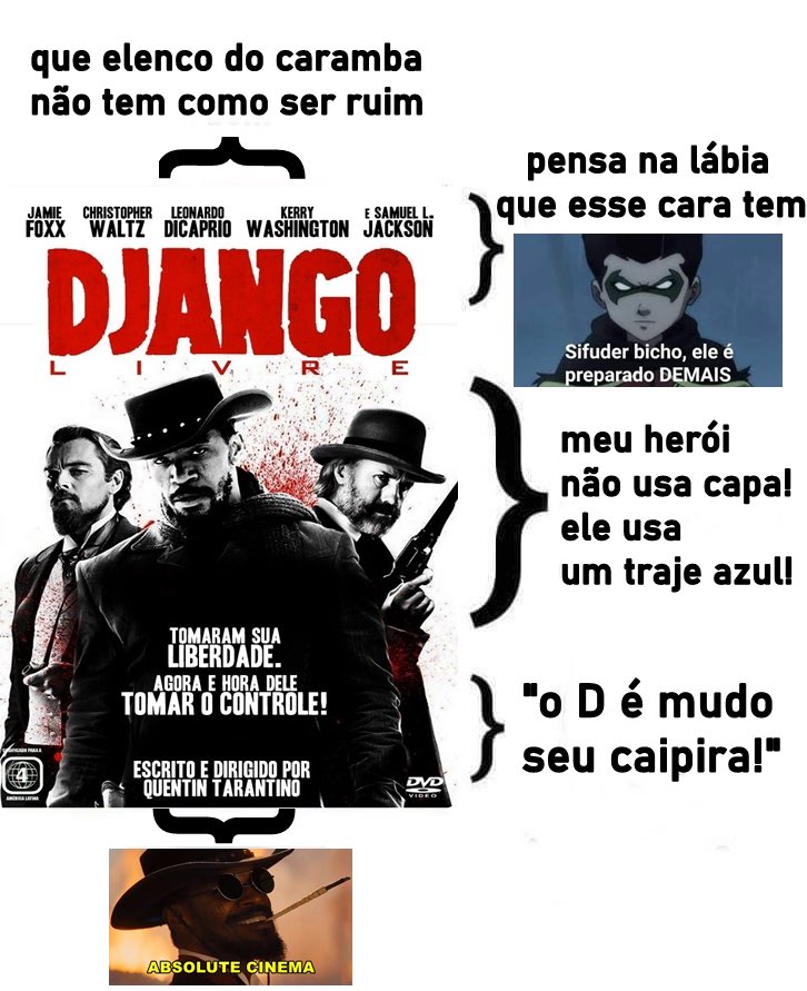 antesdadesgra's tweet photo. assistir Django Livre é tipo: https://t.co/0zml1lxjU7