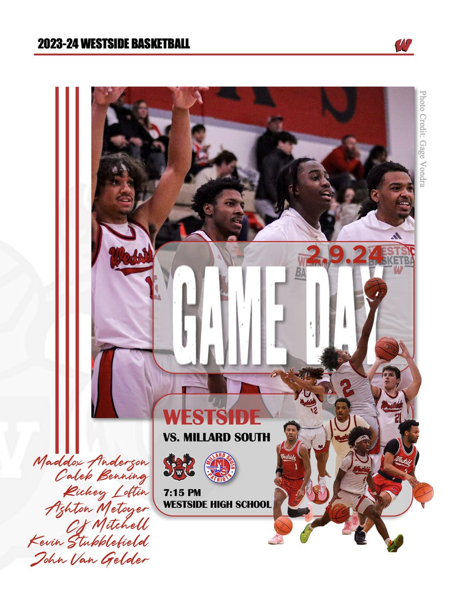 🔴𝐆𝐀𝐌𝐄 𝐃𝐀𝐘🔴

𝒮𝐸𝒩𝐼𝒪𝑅 𝒩𝐼𝒢𝐻𝒯

🆚 <a href="/hoopsMS/">Millard South Hoops</a> 
⌚️ 7:15 PM
📍 Westside High School
📺 youtube.com/watch?v=xN6X7E…