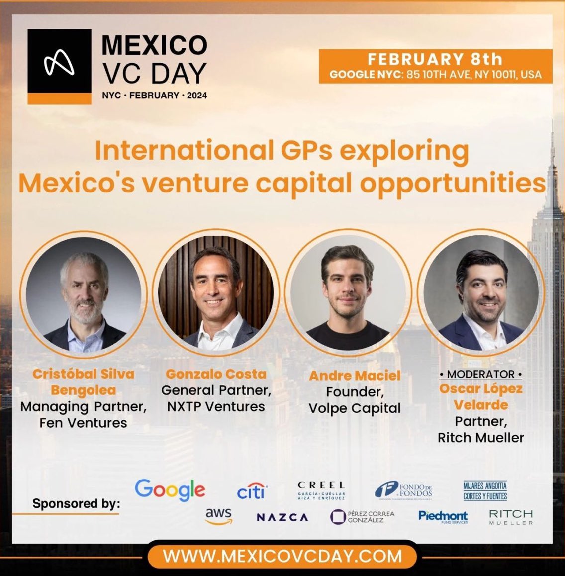 Thanks @AMEXCAP for an amazing event. It was great to connect with fellow VC and LPs and share the excitement about opportunities for founders building startups in Mexico. Viva 🇲🇽 !!!