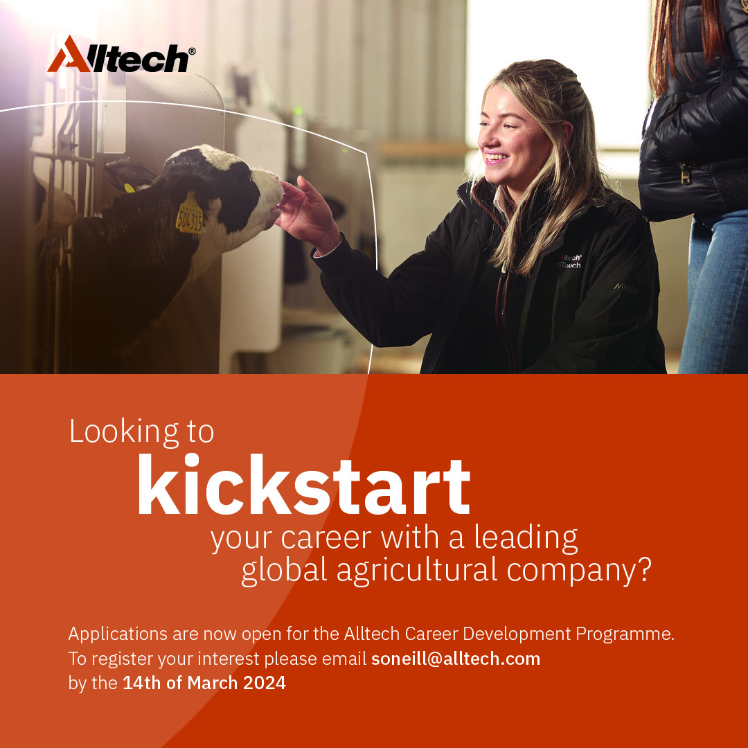 ❗️Calling all final year Students❗️📢

Applications are now open for the Alltech Careers development Programme starting July 2024!

Closing date: 14th March 2024

For more visit👉 go.alltech.com/ireland-career…