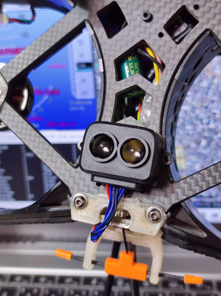 kaz_pano's tweet image. バッテリー差したりしてたらいつの間にか認識し始めたやんw🤣！やっぱカスタムファームでないとレンジファインダー使えんみたいやねFlywooF745さん😤
#TFLuna
#LIDAR
#Rangefinder
#Ardupilot