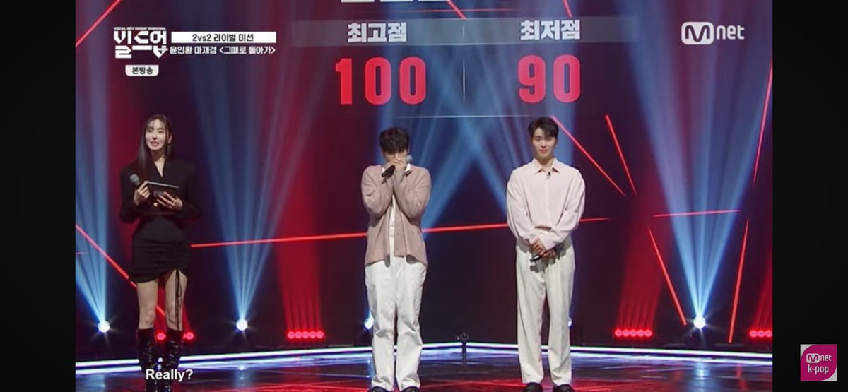 [📢] Take Me Back In Time team points - Yun In hwan and Ma Jaekyung

Lowest is 90 out of 100
Highest is 100 out of 100

#BuildUp #빌드업