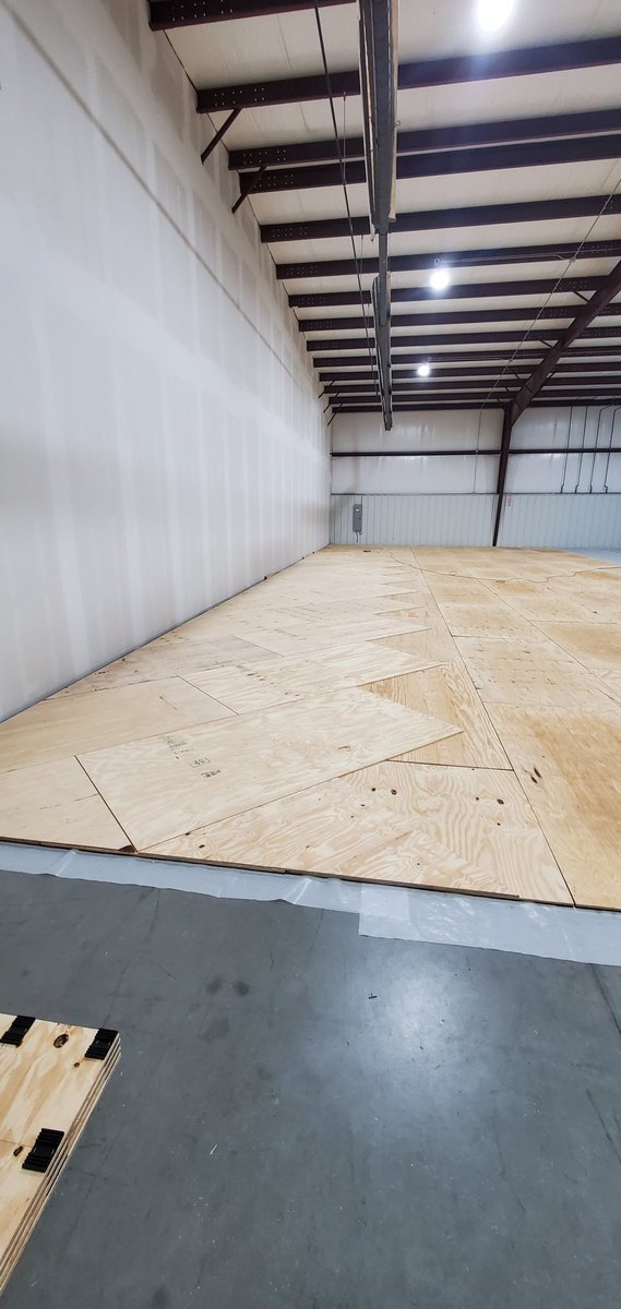 The future Home of the OKLAHOMA BADBOYZ BASKETBALL and OKLAHOMA CHAOS BASKETBALL. Real wood Floors begin done by  professionals and the BADBOYZ coaching staff too. It's coming VERY SOON!