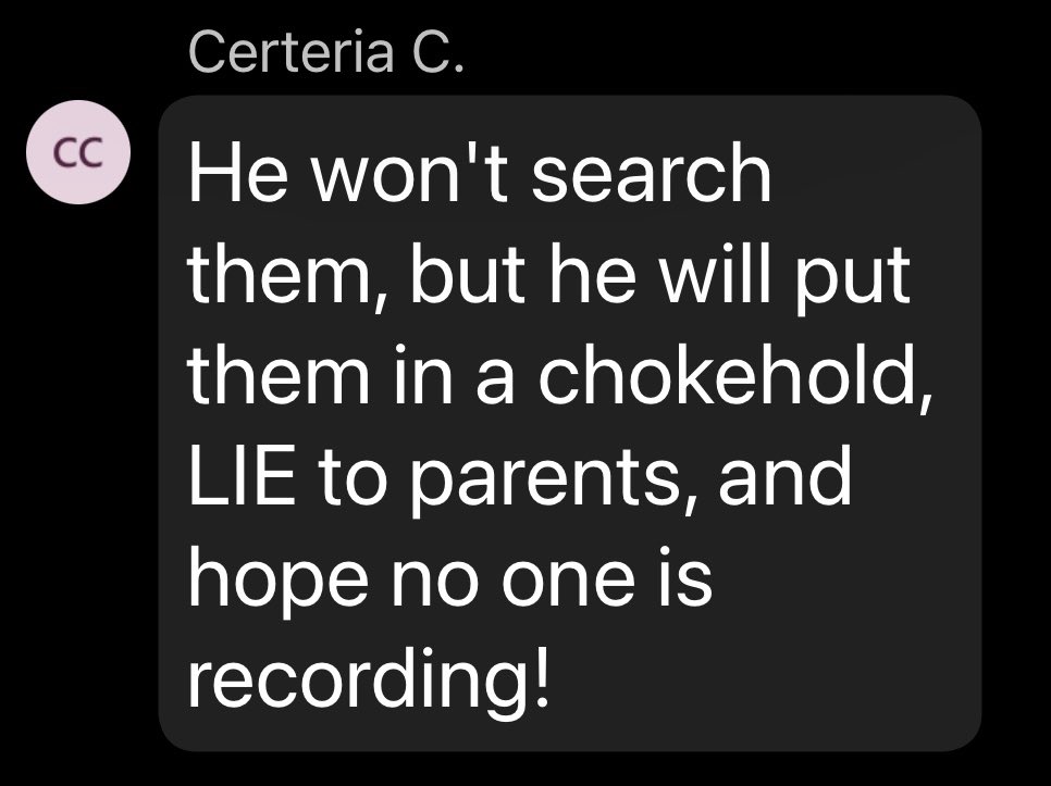 Ineffective and unprepared to answer parent questions. Principal Chokehold was rude and condescending to parents, referencing God and in response to Ms. Crawford he stated, “I’ll pray for you.”
