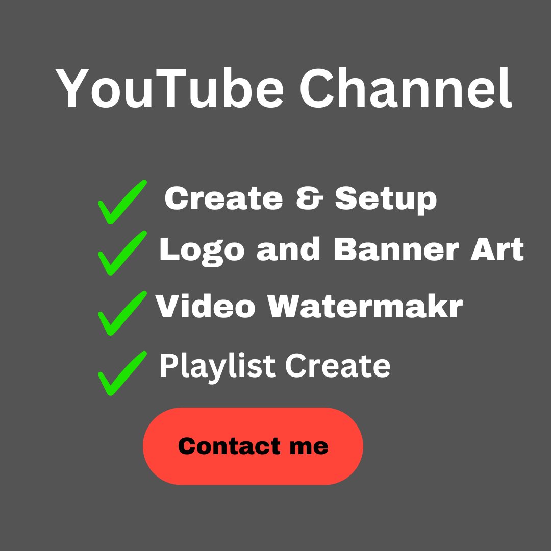 Taslima391's tweet photo. YouTube channel create and full channel customization.
Visit more details: https://t.co/hcaHSiGkkh
#channelsat #YouTube #channnelmanagement
#NationalPizzaDay #create #Logodesigner #videowatermark
#FridayFeelin
#YuGiOhCardQuiz
#ThisMorning
#DyddMiwsigCymru 
#channelseo https://t.co/ESrvvhNYgG