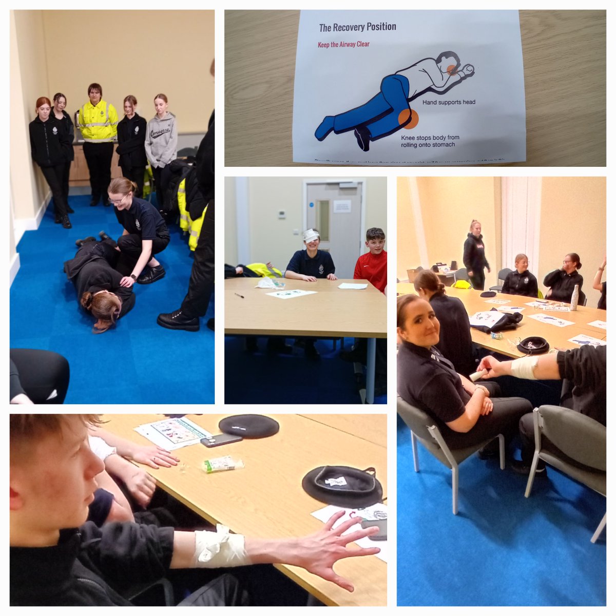 PoliceStow's tweet photo. #StowmarketPoliceCadets are professionals "There not laying down on the job"
PC Buckle introduces cadets to some first aid awareness #RecoveryPosition #FunLearning
@NationalVPC @SPVolunteers
#3098 #1107 #1886 https://t.co/aqXAz9s7Xx