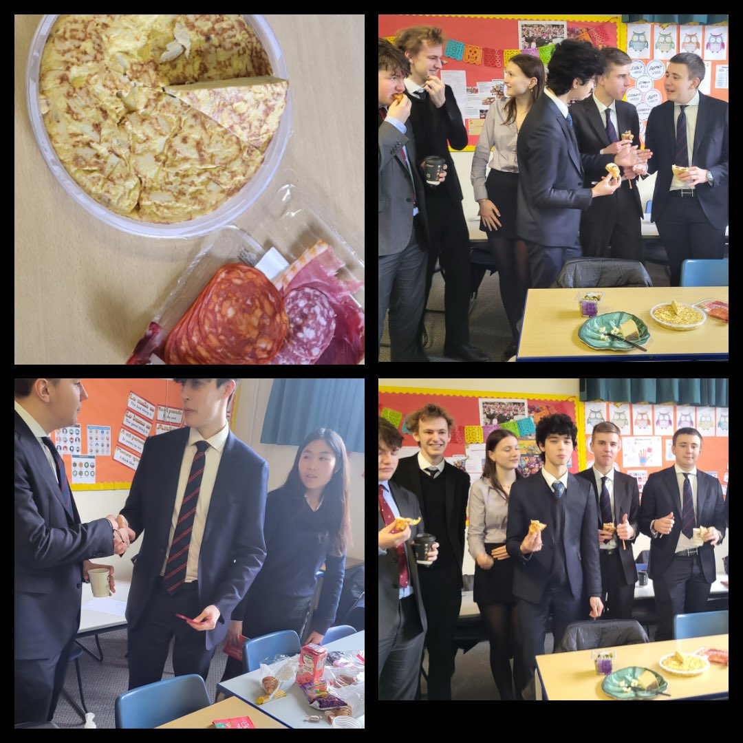 IB Spanish Ab Initio students trying some traditional spanish food.We also invited the German IB students to create a cultural cafe experience which involved speaking and giving opinions on the dishes that they tried 🇪🇸🇩🇪 #IB #MFL #languages #felstedinspires