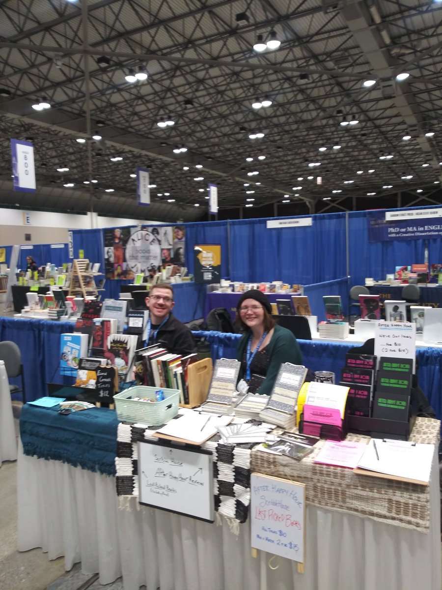 Ready for day 2 of AWP! Table T1036, we have free candy (also books, but we won't judge if you just come for the candy)