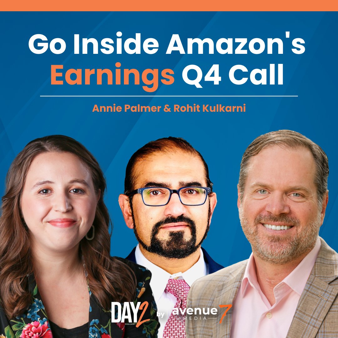 Avenue7M's tweet image. In this episode, I am joined by Annie Palmer (@Annierpalmer) of CNBC, and managing director at Roth MKM Ventures, Rohit Kulkarni (@chakkoomaster) to dissect the key takeaways from the #Amazon's Q4 earnings call.

Tune in! 👉 youtu.be/xvlud1qF2ws

#Q4earnings #amazonupdates