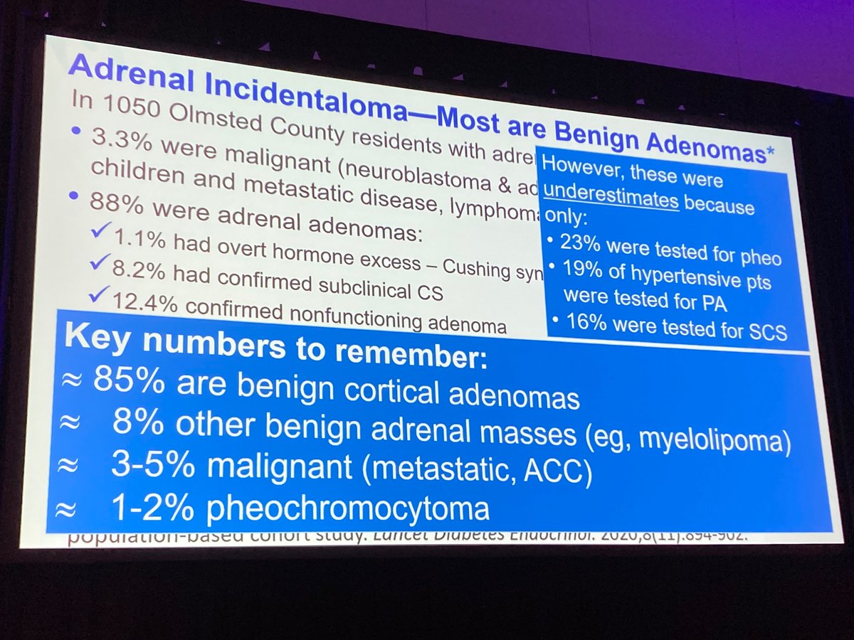 For anyone studying for @ABUrology boards, this lecture is VERY high yield-algorithm for approach to adrenal incidentaloma. Thank you Dr William Young Jr. #mayourohawaii24 @MayoUrology
