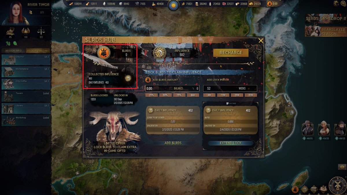 rickcoindoctor's tweet photo. @BLOCKLORDS I locked all $LRDS tokens from the airdrop for 365 days because they offer very good in-game benefits. This is just the beginning, I'm excited for new drops. #BLOCKLORD https://t.co/L65FUXh6Kb