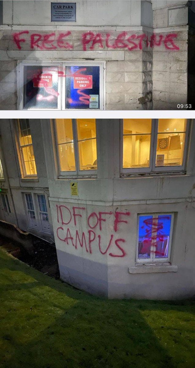 @KosherCockney @UniversityLeeds This is because the rabbi at the uni has gone back to Israel to the army. They are now targeting his wife and children!! I’ve emailed @RachelReevesMP the local MP and shadow chancellor also west mids police and the uni! These animals vandalised the shul on campus too #ThisIsNotOk