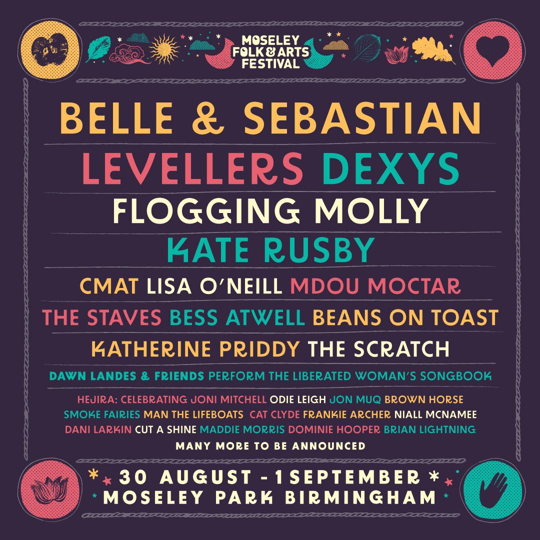 katerusby's tweet photo. Awwwso so happy to be returning to lovely @moseleyfolk festival on Sept 1st this year. Great line up and @DeeOKaneBanjO birthday too!! 😃🥳🎊🌸☀️❤️ https://t.co/D1WXr5ycUJ