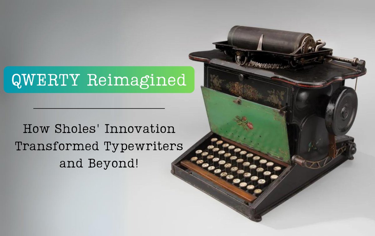 Ever wonder why your keyboard keys are arranged the way they are?

Say hello to QWERTY! Did you know that in 1873, Christopher Latham Sholes designed this layout to prevent jamming on early typewriters?

Commonly used letters strategically placed apart! 
#funfact #QWERTY #history
