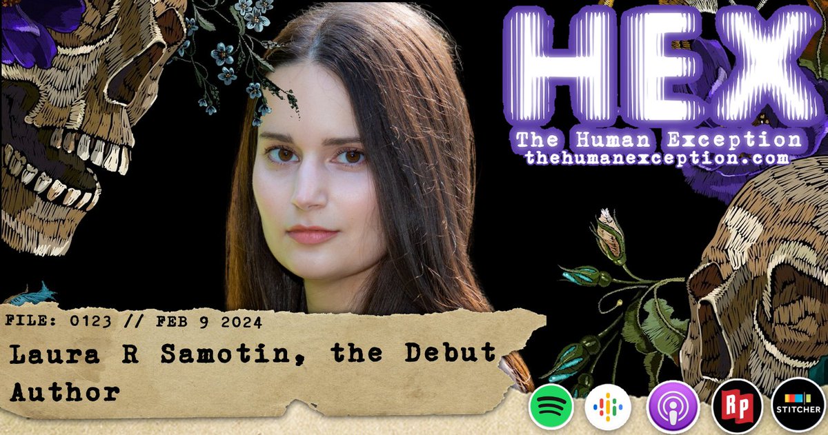 the_hex_cast's tweet photo. This week we talk to Laura R Samotin @LauraRSamotin  author of her upcoming queer historical fantasy novel: The Sins on Their Bones, a story rooted deep in Jewish folklore and mysticism.
https://t.co/0ZqOVxgj3D https://t.co/CbKlywdHMc