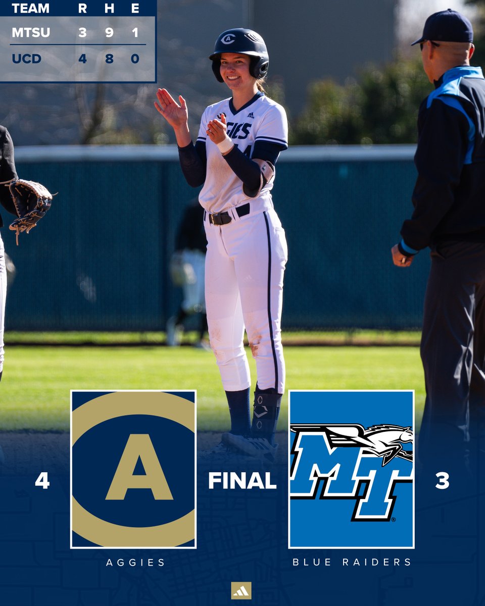 ucdavissoftball's tweet photo. 𝗪𝗔𝗟𝗞-𝗢𝗙𝗙 𝗪𝗜𝗡𝗡𝗘𝗥𝗦 🤩

Maddie Grissom's single in the bottom of the seventh 𝗪𝗜𝗡𝗦 𝗜𝗧 for Davis' team!

#GoAgs https://t.co/tgInYVxfiC