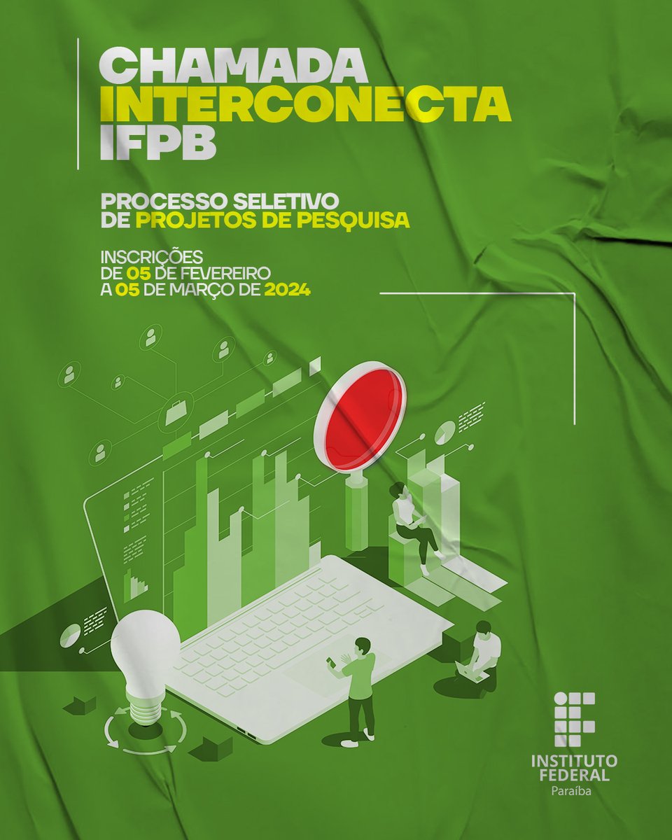 IFPBoficial's tweet photo. IFPB abre inscrições para mais de 200 bolsas de pesquisa para fomentar projetos por meio do Edital Interconecta https://t.co/k0TwAdkicr #IFPB #RedeFederal #interconecta https://t.co/km3jSfEYrl