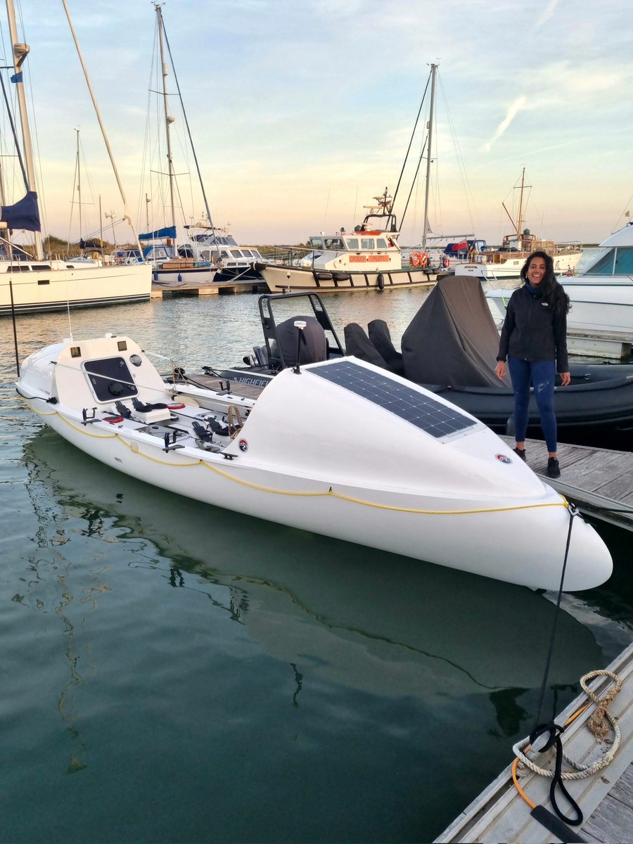 My boat 'Odysseus', a 25ft #oceanrowing boat, taking me 3000 miles across the Atlantic. Built to withstand the tough marine environment, she's fully self-sufficient with solar powered electronics and desalinator, ready for the #worldstoughestrow !