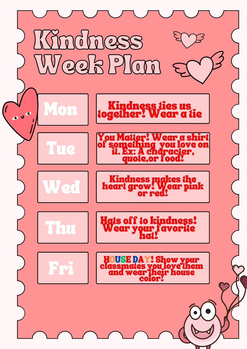 Next week is Kindness week !!  Check out all the fun happening during the week of LOVE ❤ <a href="/PWCSNews/">PWCS</a>