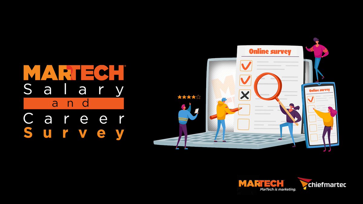 🎯 Marketing technology and operations professionals, your voice counts! Participate in our survey and help us understand your career path and job responsibilities. Results will be published on MarTech 📈 surveymonkey.com/r/X7F5D3P?utm_… #MartechInsights #Survey #MarTech