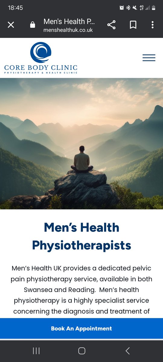 Just launched a new website for our Mens Health branch of the clinic. menshealthuk.co.uk