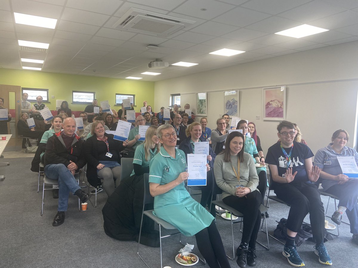Great to be part of todays apprenticeship celebration across so many staff groups. Particularly moved by a father and daughter getting their nursing qualification together UHS family!! @JoeTeape @gailbyrneuhs @Stevey_1979