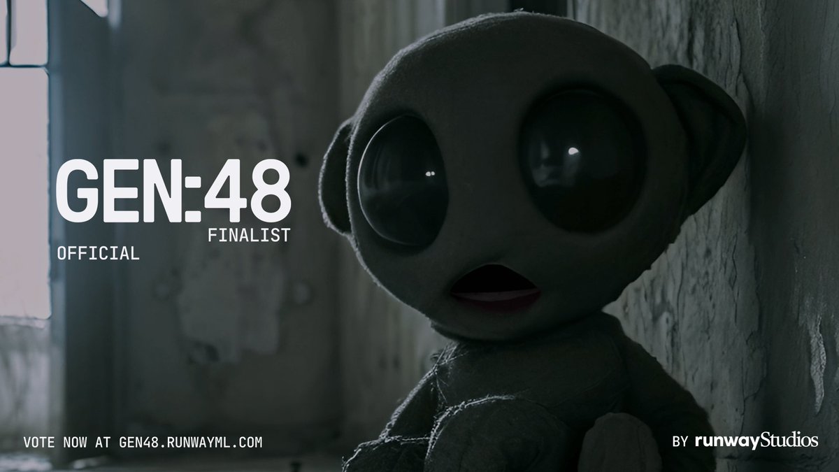 Honored to announce that my short film is a finalist for the second annual @runwayml #GEN48 contest! Voting is available on their website, I’ll link to mine down below :)