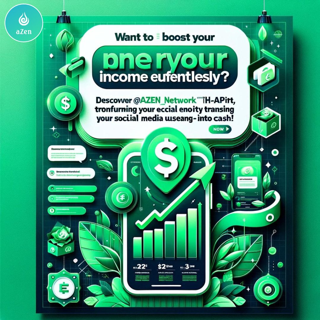 Elevate your earnings with a simple side gig! 🌈 @azen_network is your go-to AI tool, turning social media time into money. Start your passive income journey today! 💸✨
Download now!

Link: bit.ly/gp-azen
Invitation code: AZEN
#azen #azenearnings