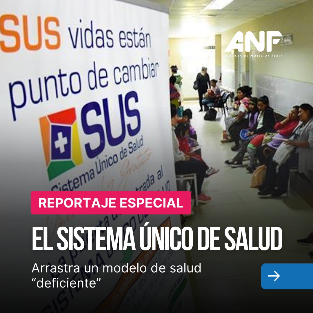 noticiasfides's tweet photo. 📝 #ReportajeANF | A cinco años de la implementación del Sistema Único de Salud (SUS), se registra un aumento progresivo de atenciones, pero no se incrementó camas ni recursos humanos ni infraestructura. 
Lea el reportaje especial aquí 👉https://t.co/qu5OcAfNj8 https://t.co/F8dIuBoMX7