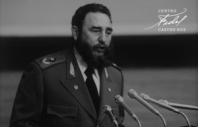 #Fidel:"Mientras más la sociedad humana luche contra esas actitudes egoístas, selváticas, antisociales, más se acercará la sociedad humana al modo de vida ideal y bueno para todos". #FidelVive #CubaPorLaVida #CubaCoopera