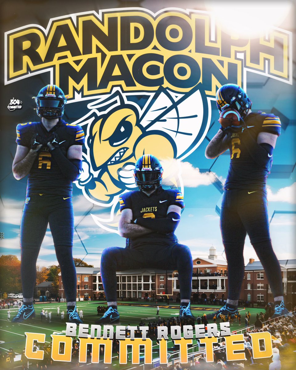 I am blessed to announce that I will be committing to Randolph Macon College to continue my athletic and academic career. <a href="/RMCfootball/">𝗥𝗔𝗡𝗗𝗢𝗟𝗣𝗛-𝗠𝗔𝗖𝗢𝗡 𝗙𝗢𝗢𝗧𝗕𝗔𝗟𝗟</a> #Gojackets🐝🐝