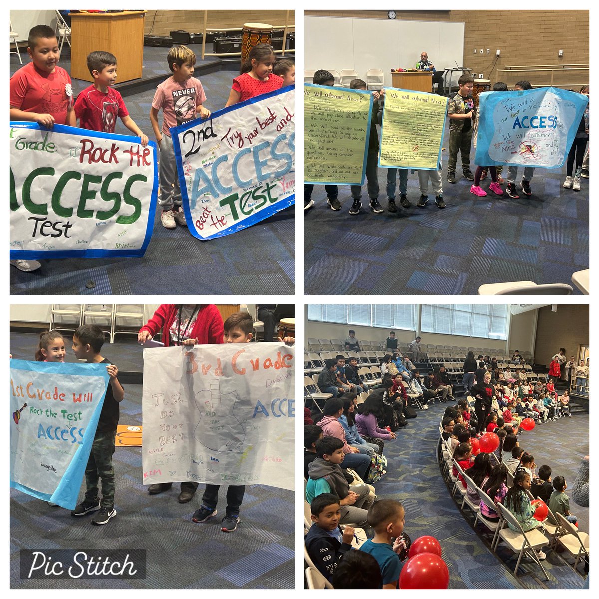 Today we held a pep rally for our students taking the Access test in the next few weeks. We are so proud of their growth and can’t wait to see how they rock the test! @UCPSNC @WalterBickettES @AGHoulihan @Renee_McKinnon1