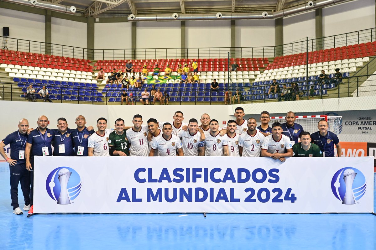 Classificados para o Mundial! 🇧🇷✈️

¡Clasificados a la #FutsalWC 2024! 🇻🇪🌎

 #VibraOContinente #VibraElContinente #CAFutsal