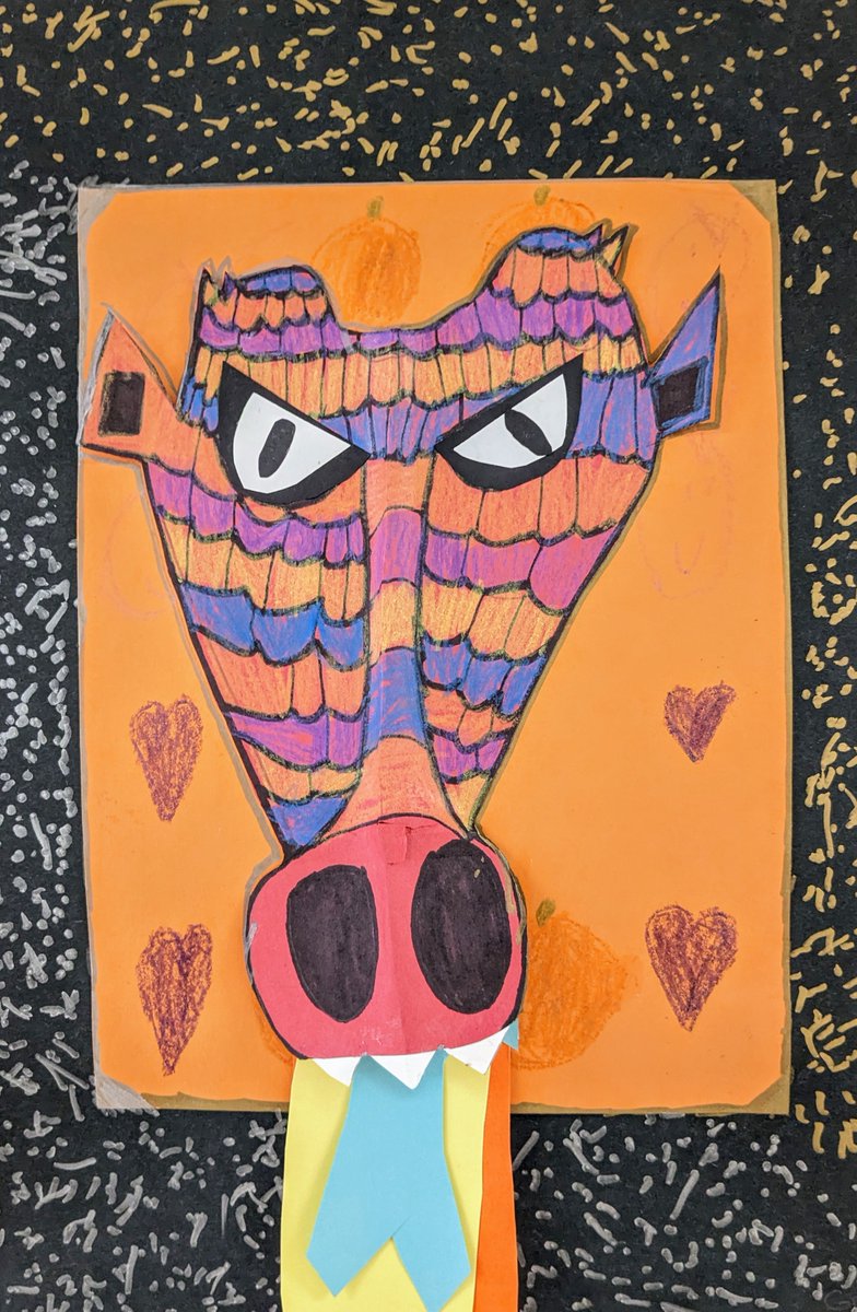AlexLom31254773's tweet photo. Chinese lunar new year art by 3rd graders, and penguins by 1st. https://t.co/LQuSMbJyDW