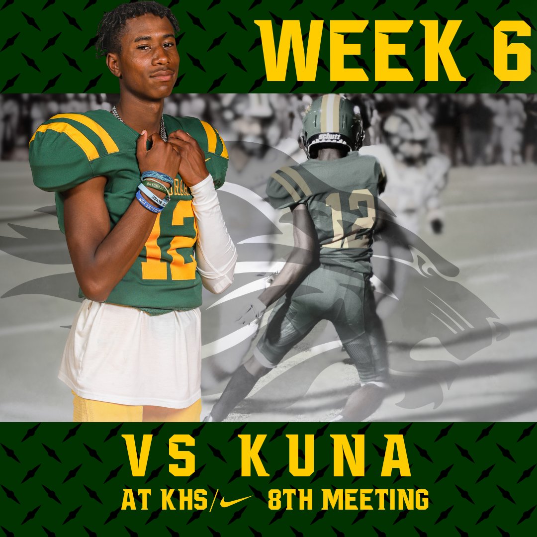 BorahFootball's tweet photo. WEEK 6: vs Kuna https://t.co/xEaPVko3Lg
