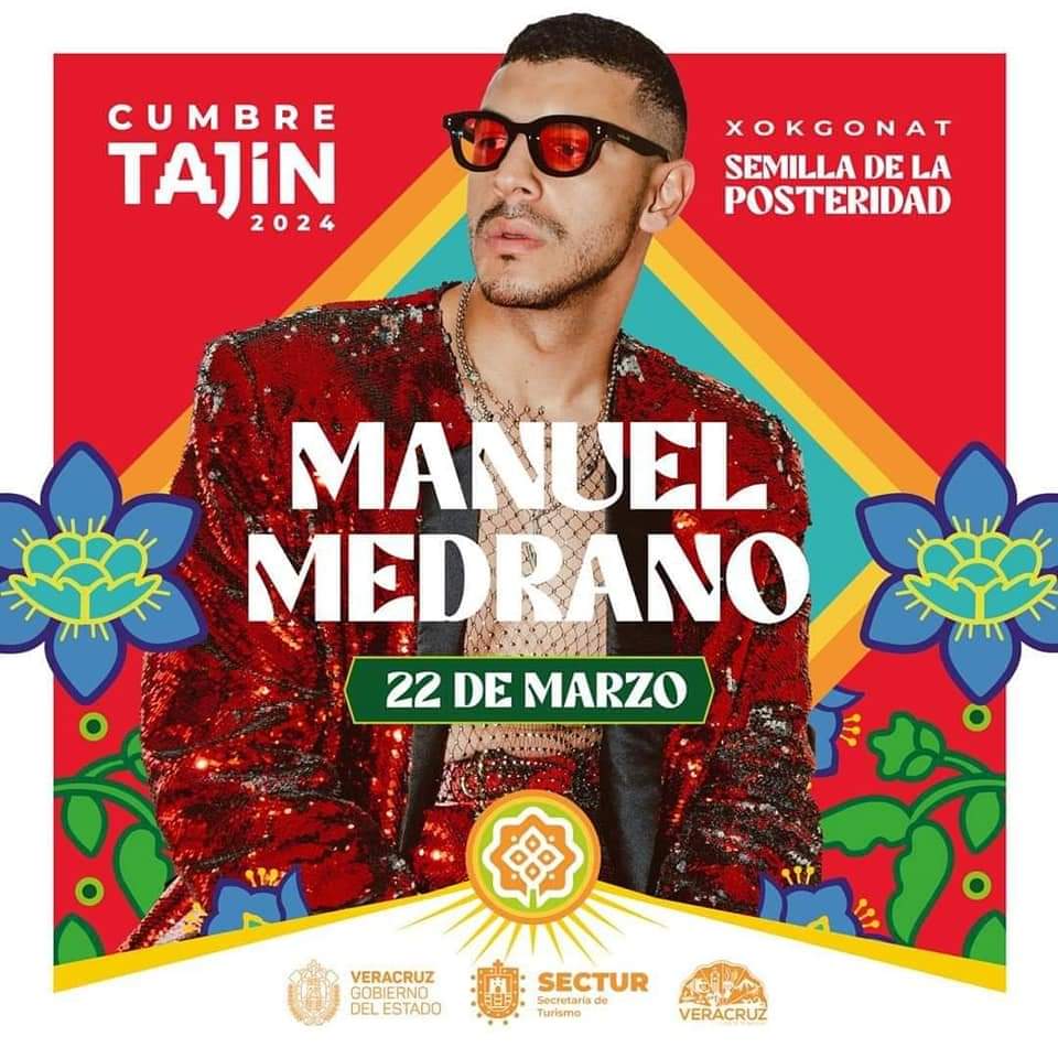 ConciertosMasMX's tweet photo. Cumbre Tajín 2024 

- @SebastianYatra 
- @manuelmedrano 
- @Sargentoleon 
- @MauYRicky 

#FCYMMX https://t.co/yb1GHQnIJa