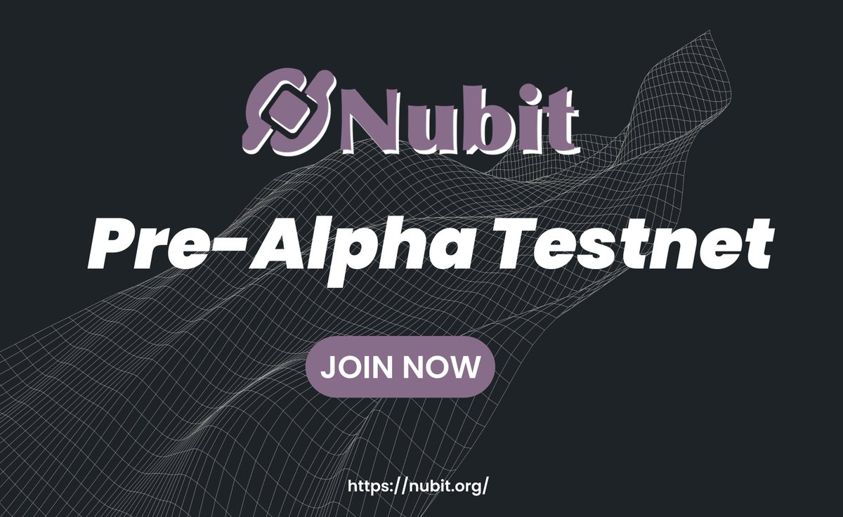 NUBIT PRE-ALPHA TESTNET 🔥

Nubit is a scalable and the first Bitcoin-native data availability layer.

After tireless efforts, we are excited to announce the pre-alpha version of Nubit!