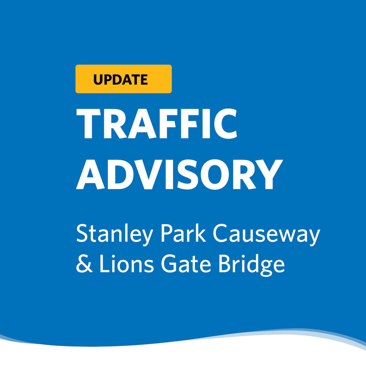 WestVanDistrict's tweet image. #WestVan weekend traffic: Expect a one-lane closure on the Stanley Park Causeway from 8 a.m.–2 p.m. on Saturday, February 10.

One lane in each direction will remain open. Delays are expected; consider the #Ironworkers as an alternate route.

Details: vancouver.ca/stanley-park-t…