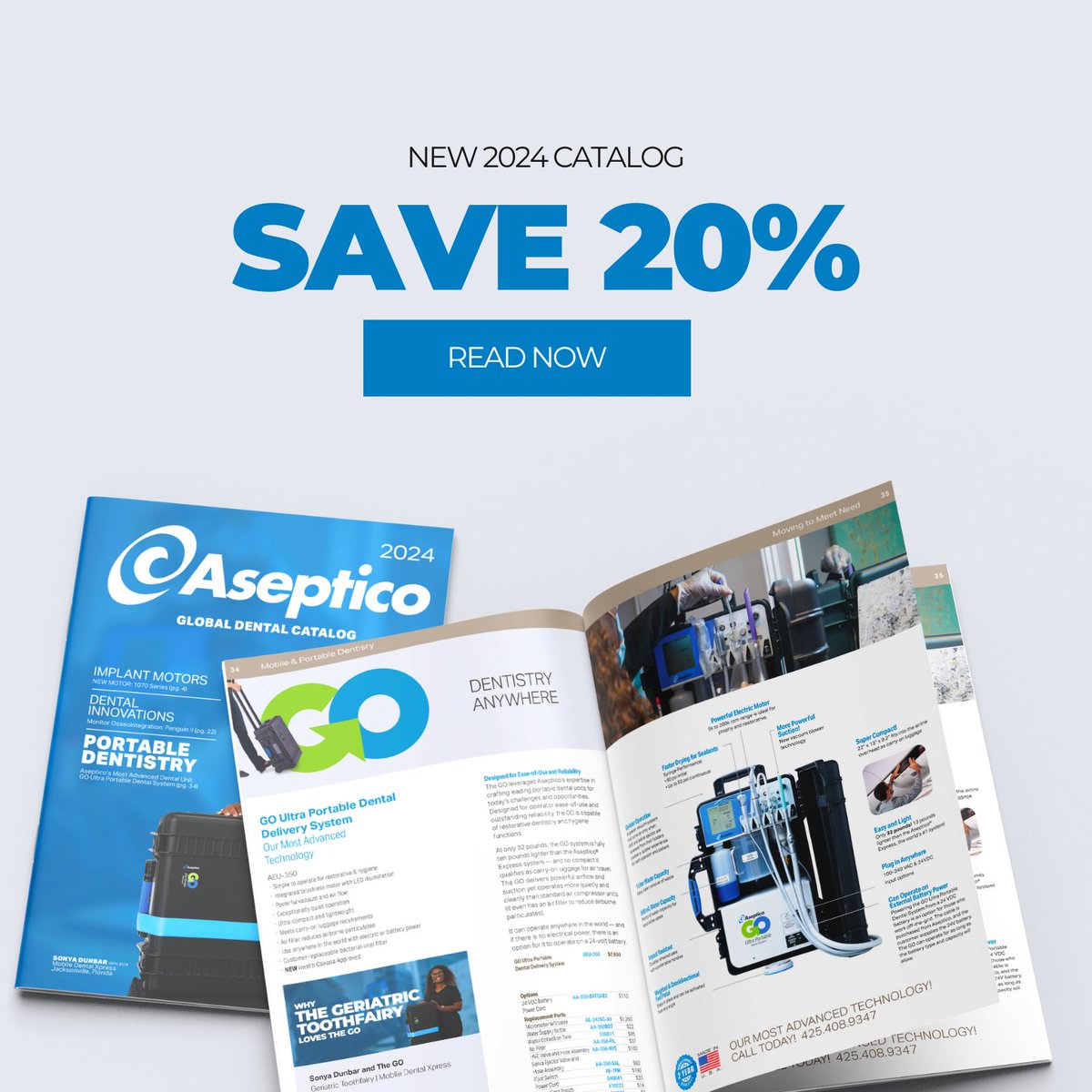 Have you seen Aseptico's 2024 catalog yet? If you haven't, you're going to want to check out inside the front cover. It features a coupon where you can save 20% on your entire order! #Catalog #Dentistry

Learn about the New 2024 Aseptico Catalog here: ow.ly/gwxH50QxWag