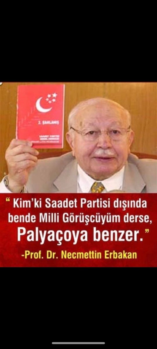 Gnyeli4's tweet photo. @novemberpasal @ErbakanFatih @rprefahpartisi Rahmetli babasının sözleri geliyor aklımıza https://t.co/70C8S7t1Vk