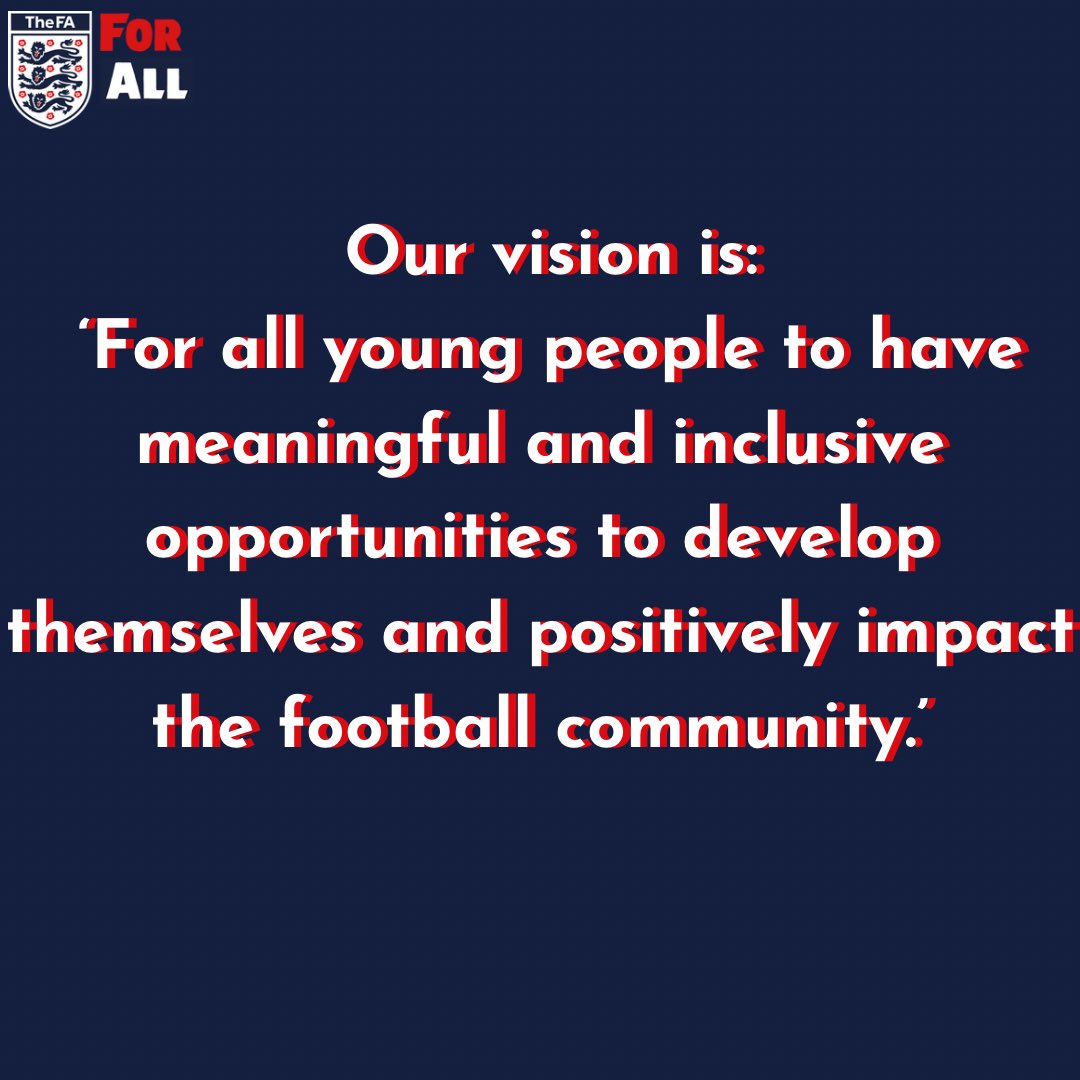 TheFA_NYC's tweet photo. What are we aiming to achieve? 

Read about our vision, mission and goals as we believe nothing about us should be decisive without us 💙⚽️ https://t.co/13Qsqzzg5u
