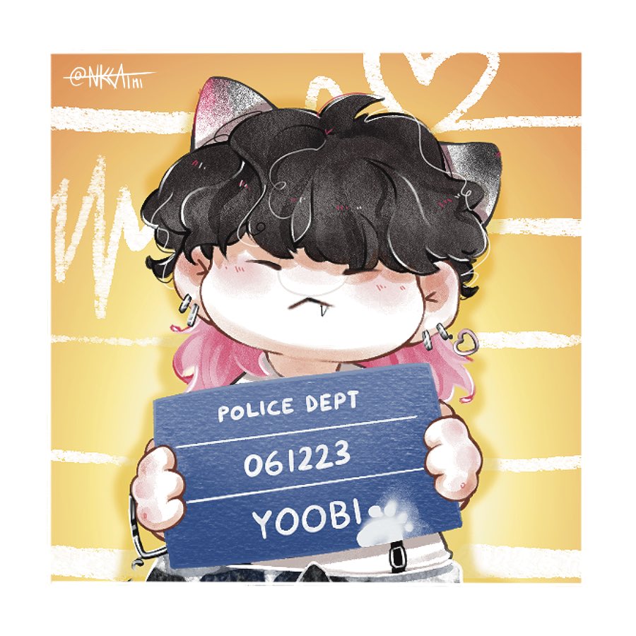 nkcatmi's tweet photo. So happy to announce my collab with @shopdoeslove ! <3
It’s a lovely fanmade shop for BTS inspired items, based in Brazil. I’m very excited to say from now on my art will come as freebies for any order :] so please, check it out! 
1/2 spoilers of the exclusive #yoobi art🫶🏻🖤🩷 https://t.co/HjaM4Vy72P