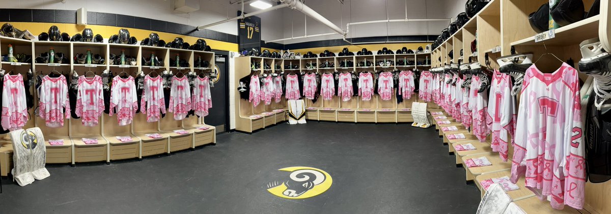 We will host Winchendon this evening at 6:00p for our Breast Cancer Awareness night at the Mac’. Seniors Matt Cox, Sean Gray and Simon Lemieux have organized the event. They will be accepting donations to the cause and selling raffle tickets ($5) to win one of the jerseys.