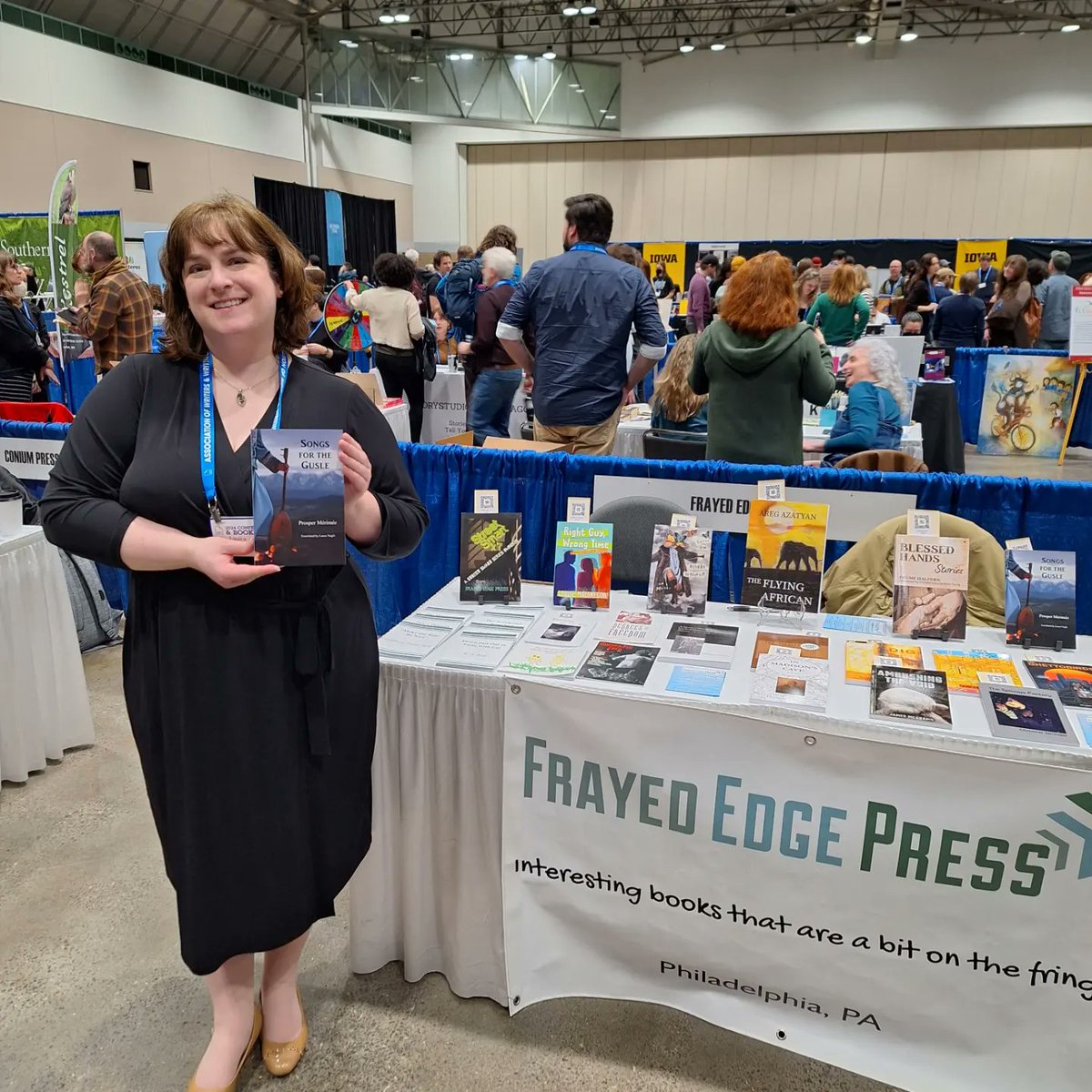 Laura Nagle, translator of Songs for the Gusle, at #AWP24 FEP T1635