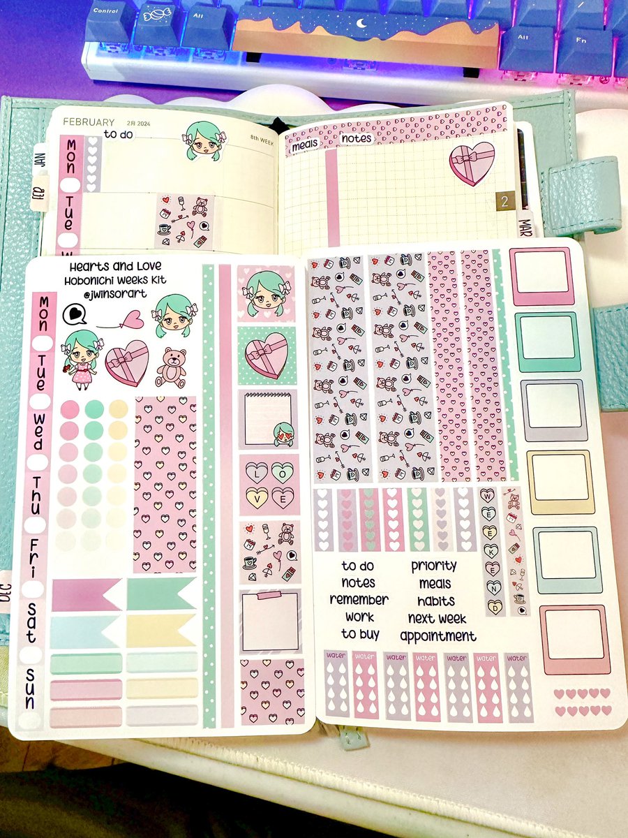 jwinsorart's tweet image. Okay so it's a little late to launch these for Valentine's Day but here's a preview of the new Hearts And Love planner kit. will have them listed in my shop verrrry soon!
#stickershop  #plannerstickers  #stickercommunity #stickeraddict  #plannercommunity #planneraddict  #bujo