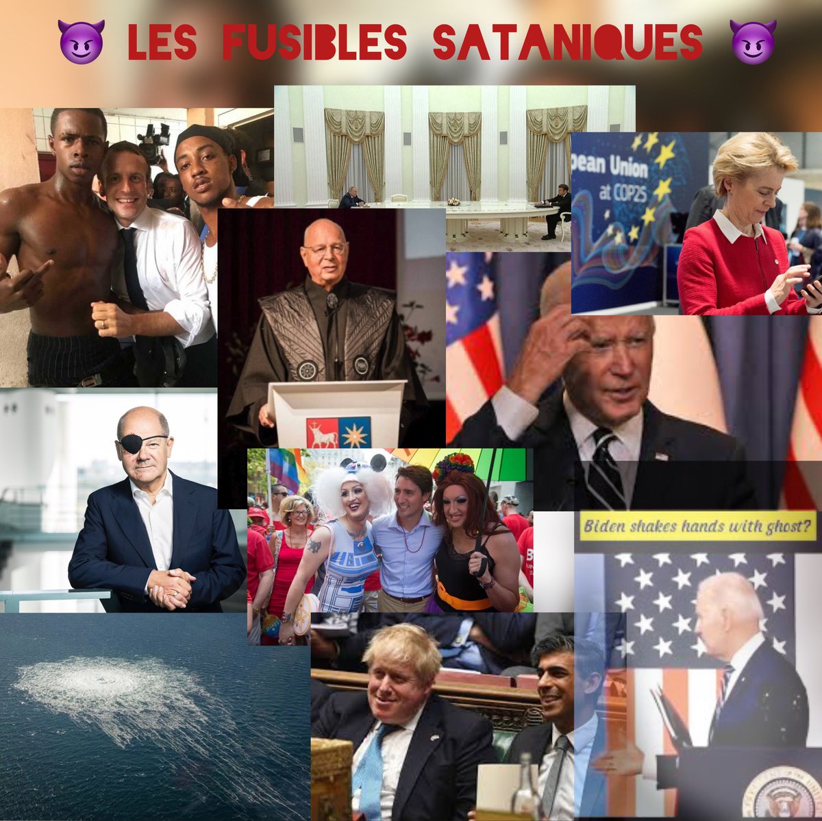 EricCoresky's tweet photo. Des marionnettes et des acteurs
🥇Il s’agit du premier rang de l’immense machination.👇
🎬Ils ont la mission d’incarner la décadence occidentale ( corruption - valeurs morales - traîtrise - copinage - occultisme - fraude - sextape ….).
#OldDeepState #Satanic #corruption https://t.co/z4if6PWSeV